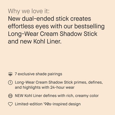 Long-Wear Cream Shadow & Kohl Liner 6 Long-Wear Cream Shadow & Kohl Liner