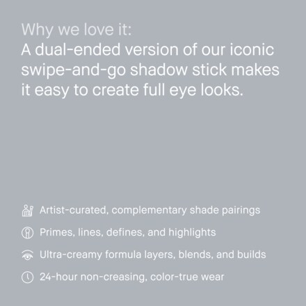 Dual-Ended Long-Wear Cream Eyeshadow Stick Holiday Gift Set 7 Dual-Ended Long-Wear Cream Eyeshadow Stick Holiday Gift Set